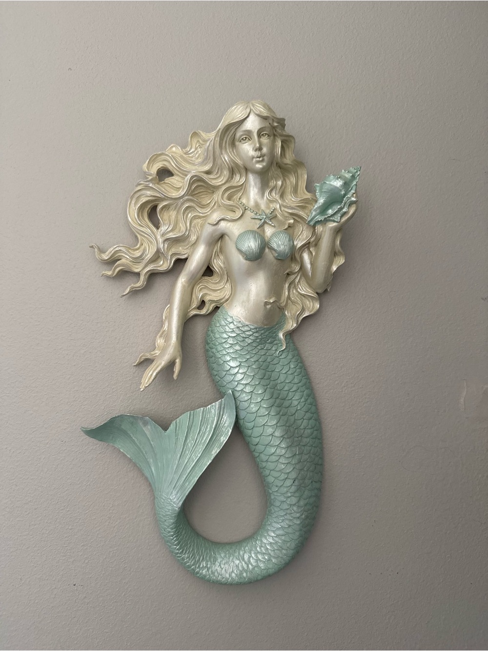 Mermaid Wall Hanging Made of Resin